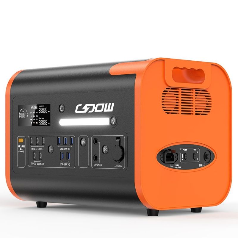露天キャンプ 携帯電源 40ah/2200W 液晶ディスプレイ画面