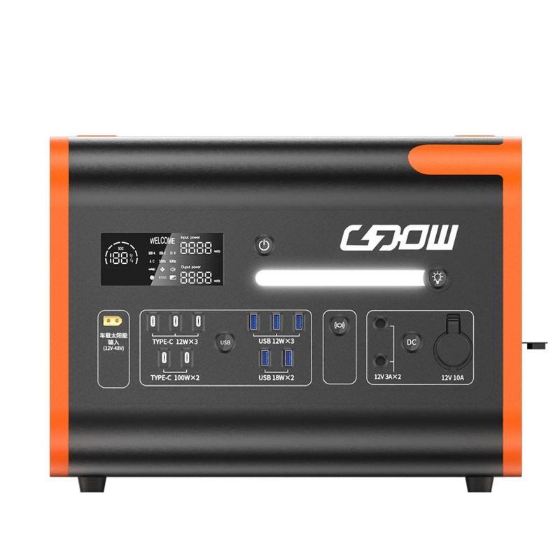 2200W/2048wh 携帯発電所 太陽光パネル 充電モード 2000 倍 寿命