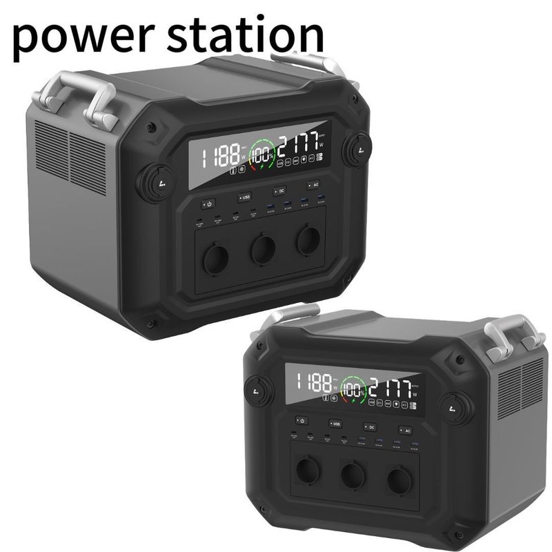 エネルギー貯蔵 1200W AC 入力と 3600W/3430.4wh 容量を持つポータブル発電所