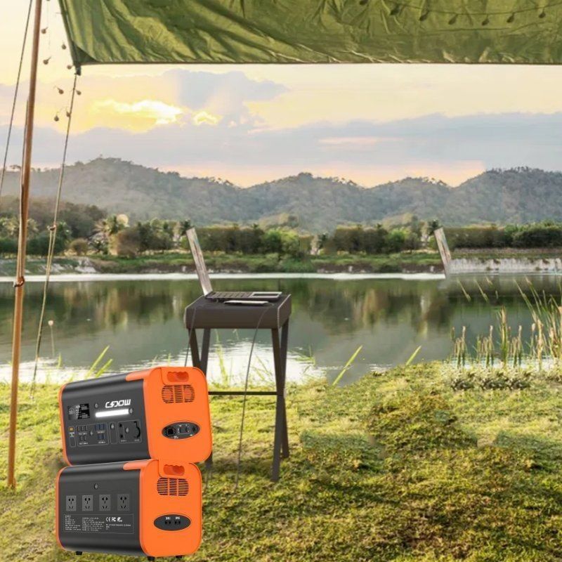 800W ソーラー充電 2200W/2048wh/40ah 屋外旅行用のポータブル発電所
