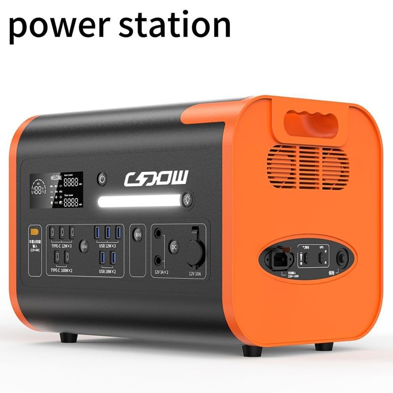家庭用および屋外キャンプ用の携帯電源発電所 2200W 1500W 太陽光パネル発電機