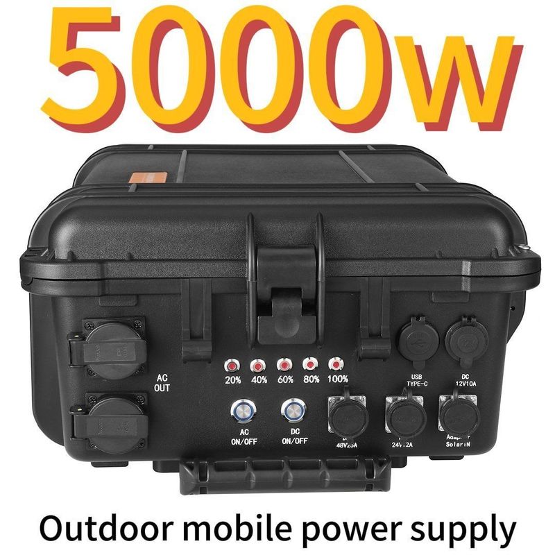 低温保護 5000W AC LiFePO4 太陽光発電機