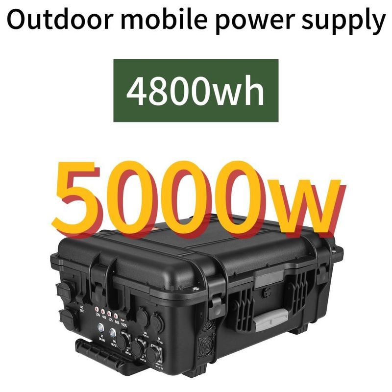 5000W/4800whlifepo4 自動車の充電のための屋外充電可能な太陽光発電所