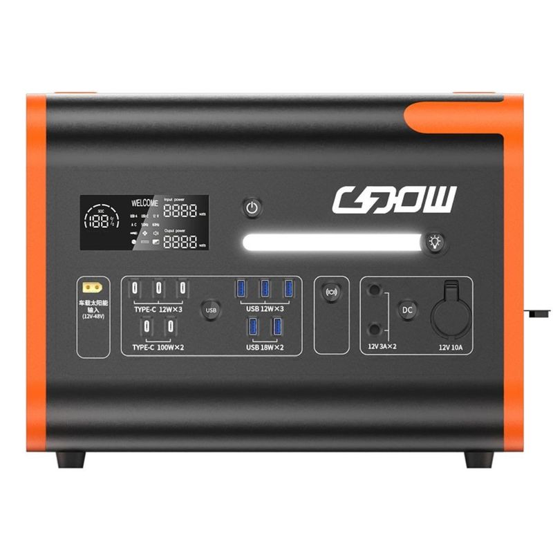 40ah/2200W/2048wh ホット オレンジ 家庭用 携帯型 屋外用 貯蔵 電力 ステーション