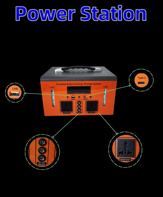 直接販売 500W 屋外キャンプ 携帯電源 入力電圧 DCアダプター