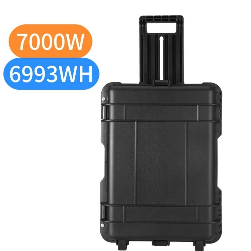 AC 純正弦波出力 7000W 屋外発電所 LiFePO4 携帯太陽光発電機
