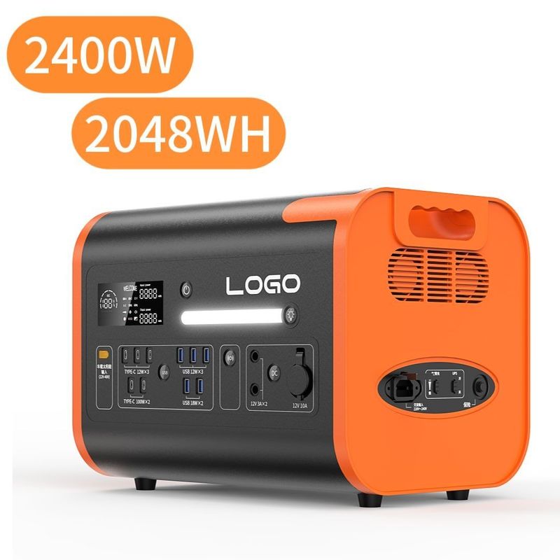 屋外オーバーロード保護機能のための2400W/2048wh/LiFePO4ポータブル太陽光発電機