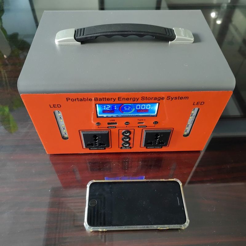 500W オフィスバックアップ 充電バンク ポータブル電源 12V DC出力 11-14V マックス