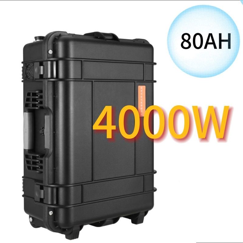 4000W/110V/230V LiFePO4 エネルギー貯蔵と電池指標のための携帯電源装置
